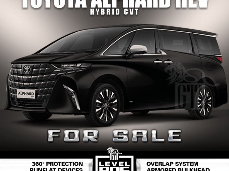 New Toyota Alphard HEV CVT Black Armored  for sale in Cavite, Calabarzon Region IV-A