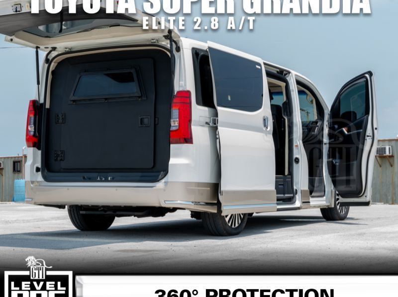 2025 Toyota Super Grandia Elite White Bulletproof pictures