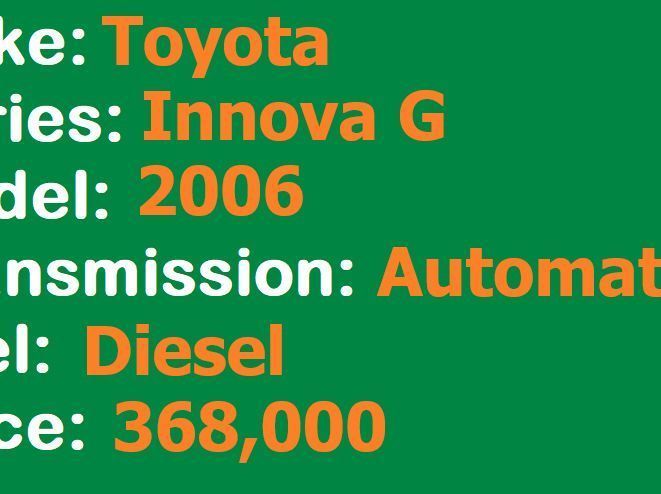 2006 Toyota Innova G Lucena City pictures