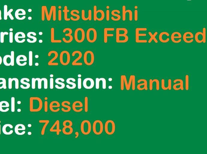 2020 Mitsubishi L300 FB Body Lucena City pictures