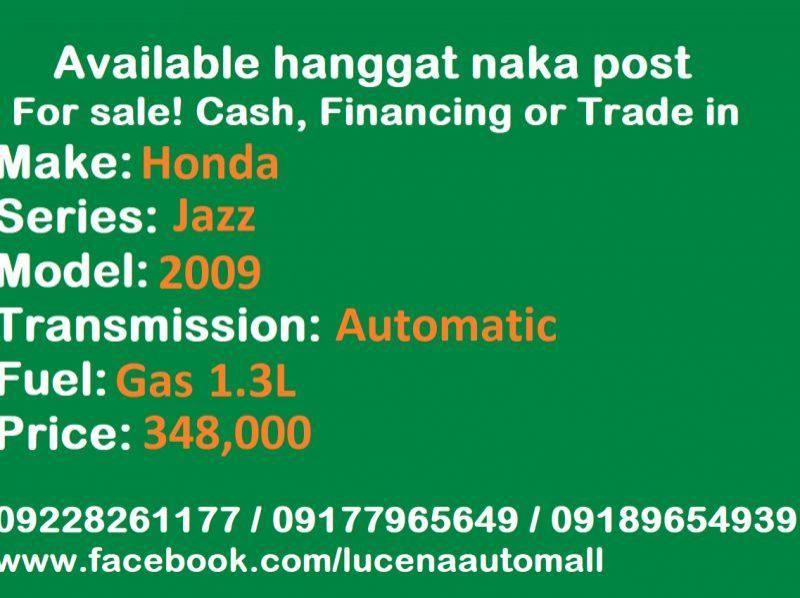 2009 Honda Jazz automatic Lucena City pictures