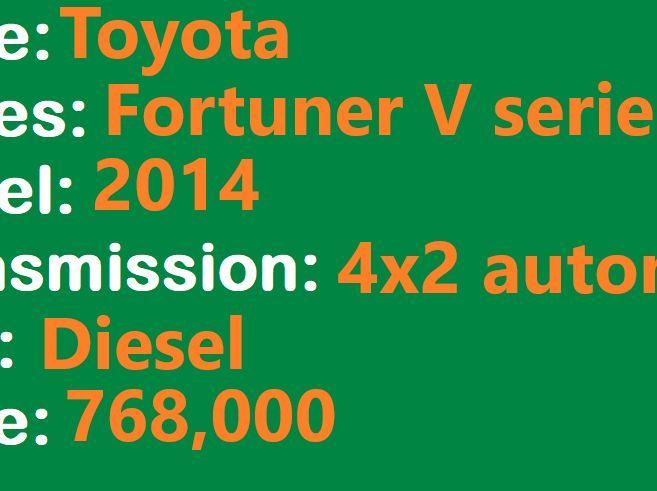 2014 Toyota Fortuner V AT Lucena City pictures