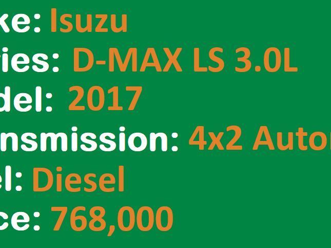 2017 Isuzu D-Max LS 4x2 AT Lucena City pictures