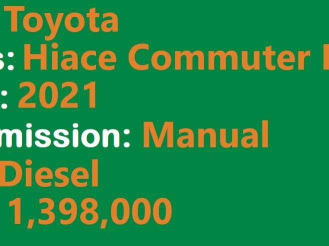 2021 Toyota Hiace Commuter Deluxe pictures