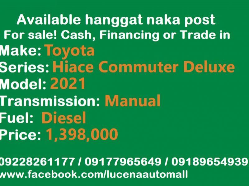 2021 Toyota Hiace Commuter Deluxe pictures