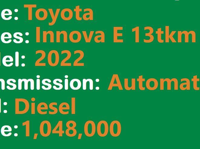 2022 Toyota Toyota Innova E AT Lucena City pictures