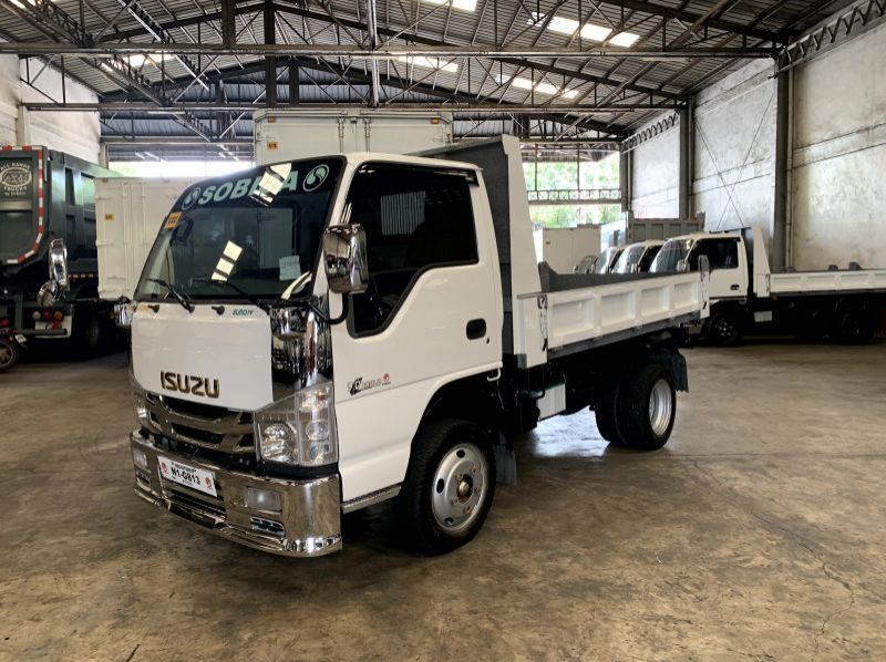 2023 Isuzu elf surplus reconditioned  dropside  mini dump truck nkr canter  n-series 300 series tornado pictures