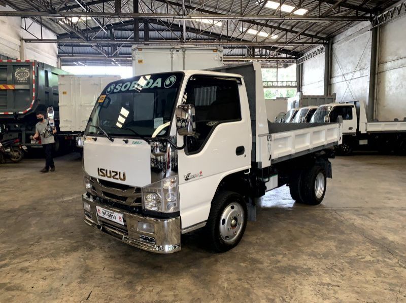 2023 Isuzu elf surplus reconditioned  dropside  mini dump truck nkr canter  n-series 300 series tornado pictures