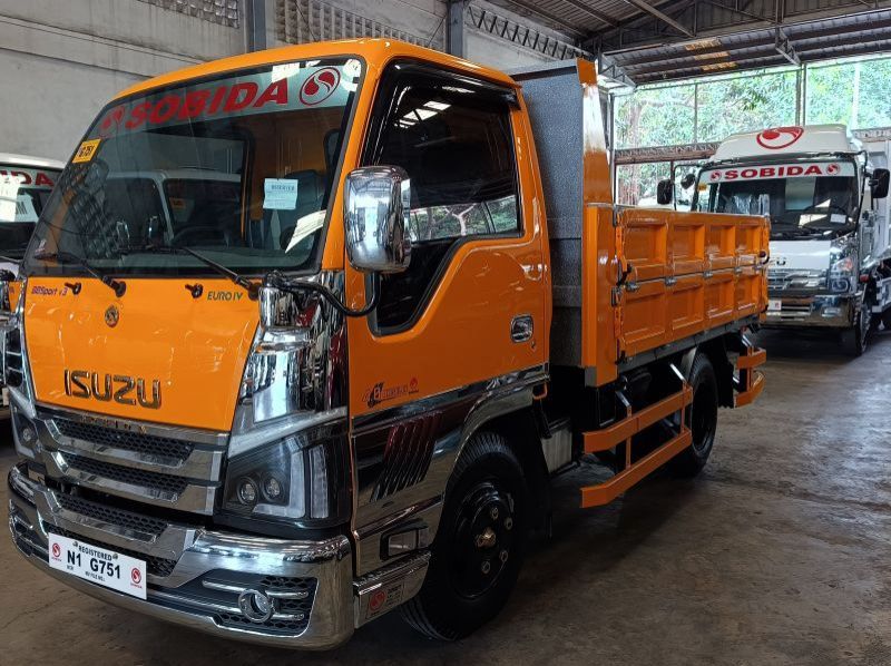 2023 Isuzu elf surplus  remanufactured nkr bb version 3 dropside dump truck n-series canter 300 series tornado pictures