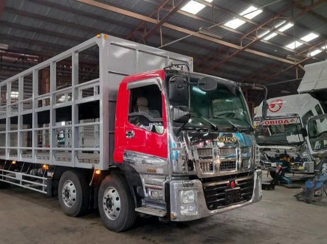 2023 Isuzu double decker with tail power lifter 8-wheel,  6uz1 6-cylinder diesel engine pictures