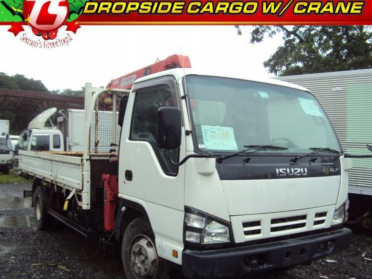 2019 Isuzu Elf Dropside Cargo With Crane for sale 100 000 Km Truck Star Motor Sales
